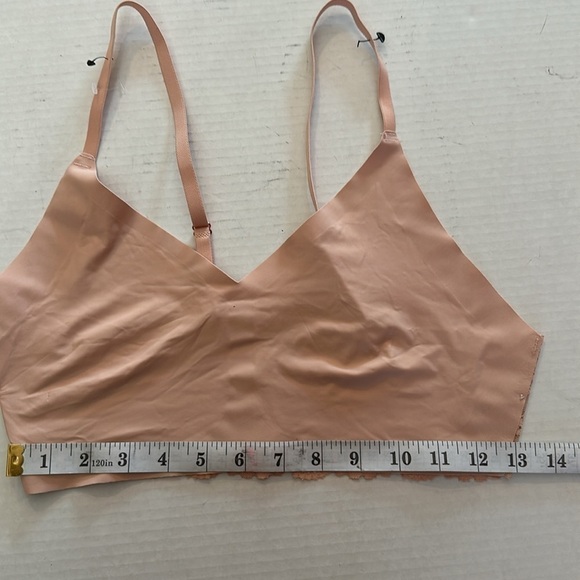 THALIA SODI Bralette Wireless Super Soft Front Lace Back Large Missing Pads Nude - Picture 11 of 12